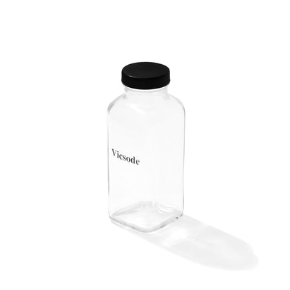 12 oz Capacity • Durable Glass • Reusable • Secure Lid • Perfect for Fresh Juice (12bottles)